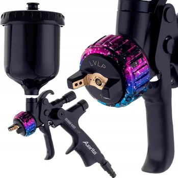 Stříkací pistole Stříkací pistole LVLP 1,4 mm AUARITA BLACK, nádobka 600 ml