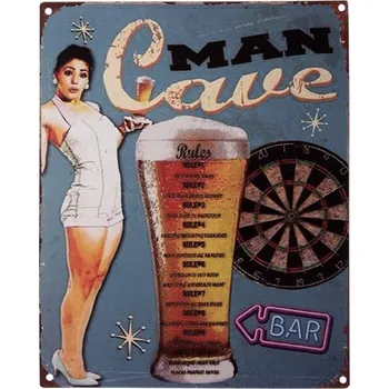 Obraz Kovová cedule Vintage Pivo F Clayre & Eef