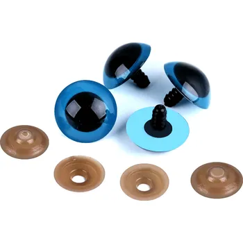 Oči velké s pojistkou O26 mm modré B