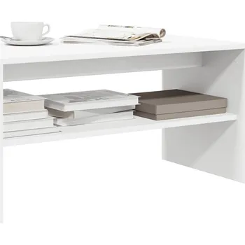 Televizní stolek vidaXL TV stolek 80 x 40 x 40 cm dřevotříska [859117] Barva: Bílá