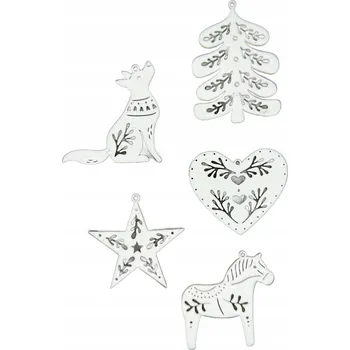 Vánoční dekorace Vánoční Baňky Přívěsky na vánoční stromeček Vánoční ozdoby Sada х5