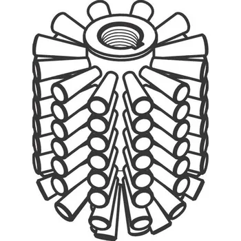 WC štětka Hansgrohe Náhradní WC kartáč 7,5 cm, černý 93822000