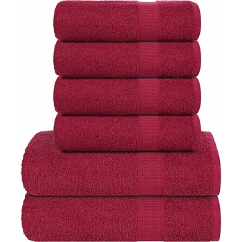 Utěrka 6dílná sada ručníků FROGN bordó 360 g/m² IM_137081