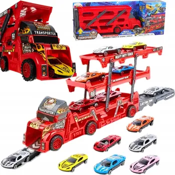 autíčko VELKÁ AUTOPŘEPRAVNÍK S AUTÍČKY TIR KAMION