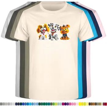 Chlapecké tričko detske-levne-bavlnene-tricko-potisk-roztomila-stenatka Barva: Natural - přírodní, velikost: 116