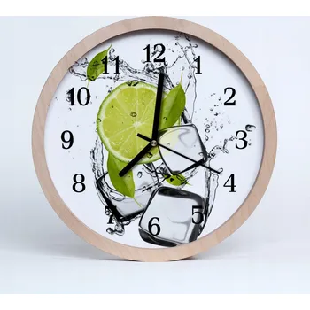 Hodiny Stylové nástěnné hodiny kulatý loft Limetka 20 cm
