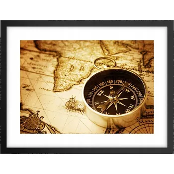 Obraz Obraz plakát v černém rámu do obýváku 40x30 cestování foto plakáty na zeď