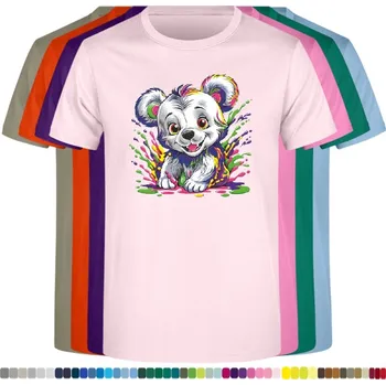 Chlapecké tričko detske-levne-bavlnene-tricko-potisk-pes-nezbedne-stene Barva: Pink - růžová, velikost: 128