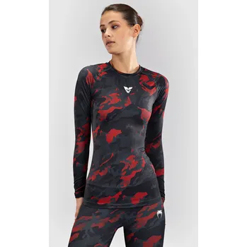 Rashguard Dámský Rashguard VENUM DL. rukáv x Sophia Rose - Urban Red Camo - VENUM-05406-618 Velikosti: S