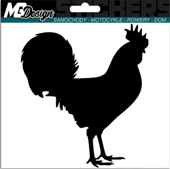 Samolepicí dekorace na vozidlo SAMOLEPKA na auto KOHOUT KUŘE CHICKEN 13x15