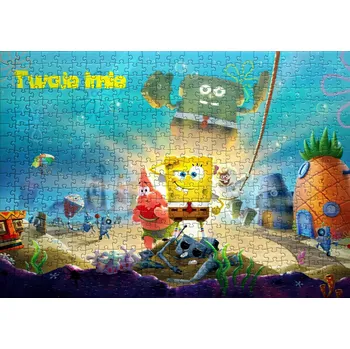 Puzzle Puzzle se Spongebobem 192 dílků + jméno -