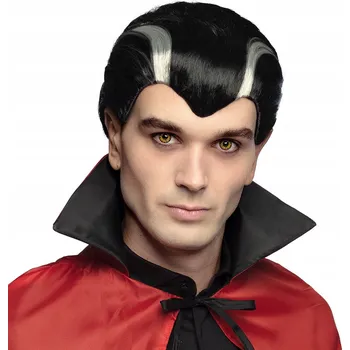 Karnevalová paruka Boland paruka polodlouhé vlasy černá