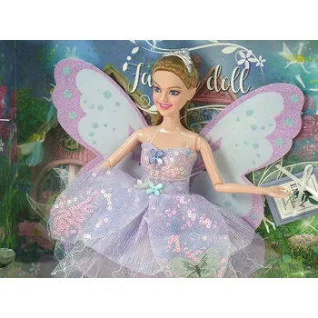 Panenka PANENKA EMILY VÍLA S KŘÍDLY, FLITROVANÉ ŠATY, MODELKA