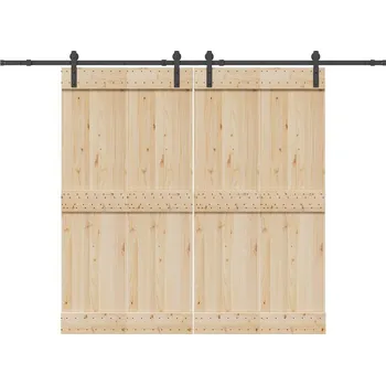 Nábytkové kování OMAXI Sada příslušenství pro posuvné dveře 427 cm ocelová černá 857812