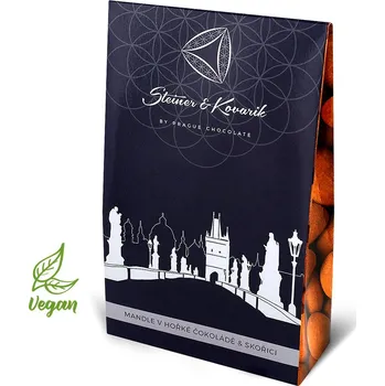 Mandle v hořké čokoládě s kakaem, 90 g