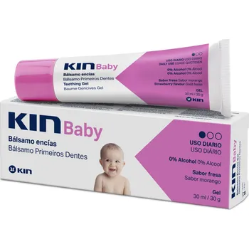 Gel na zmírnění prořezávání zoubků KIN Baby jahodový 30 ml