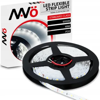 LED páska LED pásek 12V studená bílá 6000K dekorativní STANDARD 24W IP20 role 5M