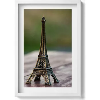 Obraz Dekorativní nástěnný obraz v rámu s grafikou loft - Eiffelova věž, suvenýr 40x60 cm