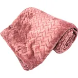 Home Elements Mikroflanelová deka, starorůžová Home Elements