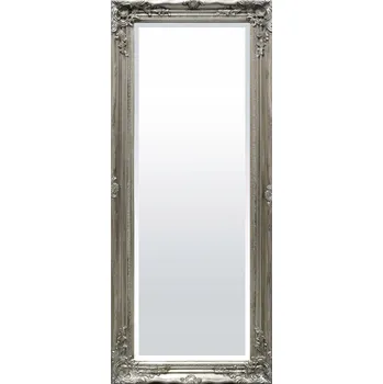 Zrcadlo Zrcadlo nástěnné obdélníkové rám dřevo 540 x 1340 mm staré stříbro