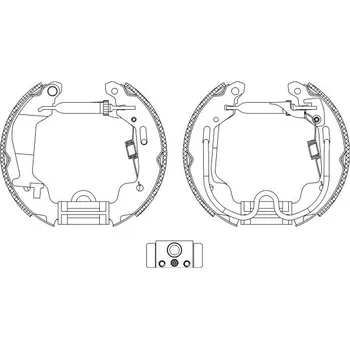 Brzdová čelist Sada brzdových čelistí TEXTAR 84058000
