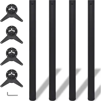 Psací stůl OMAXI 4 stolové nohy s nastavitelnou výškou černé, 870 mm 946557