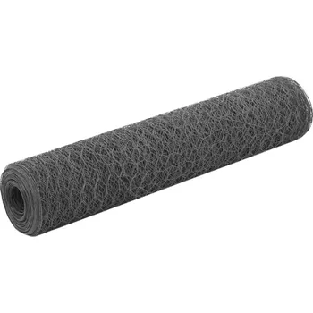 Pletivo OMAXI Pletivo ke kurníku ocel PVC vrstva 25 x 0,75 m šedé 624714