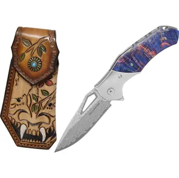 kapesní nůž Zavírací nůž Dellinger Mokuzai damašek barevný