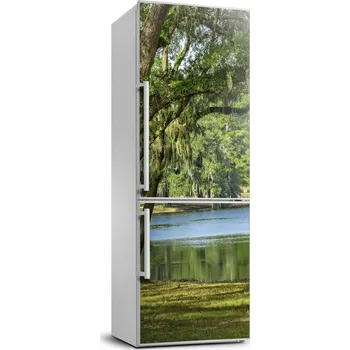 Fototapeta Samolepící tapeta na lednici Jezero v parku 70x190 cm