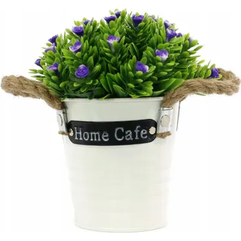 umělá květina UMĚLÉ KVĚTY V KVĚTINÁČI, DEKORATIVNÍ KVÍTKY 16 cm