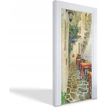 Fototapeta Ozdobná dekorativní fólie na dveře, nábytek, skříň - Kouzelná ulička 85x205 cm