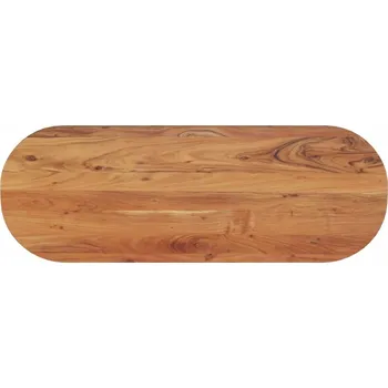 Psací stůl OMAXI Stolní deska 110 x 40 x 2,5 cm oválná masivní akáciové dřevo 088122
