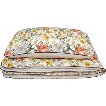 Povlečení SADA POVLEČENÍ PRO DĚTI Květiny Vintage 160x200cm + 50x60cm