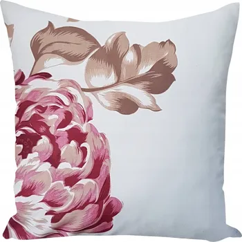 Polštář DEKORAČNÍ POVLEČENÍ NA POLŠTÁŘ 45x45 KVĚTINY JEMNÉ PŘÍJEMNÉ