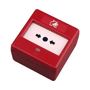 Hlásič požáru Tlačítkový hlásič s prolamovacím sklem i plastem a LED indikací