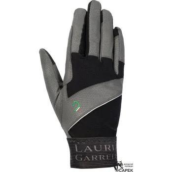 Rukavice HKM -LIVIGNO- - Černá/Šedá - M