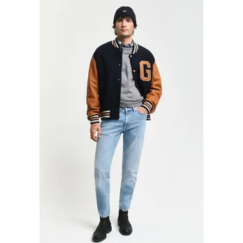 Pánské oblečení DŽÍNY GANT EXTRA SLIM ACTIVE RECOVER JEANS SEMI LIGHT BLUE WORN IN