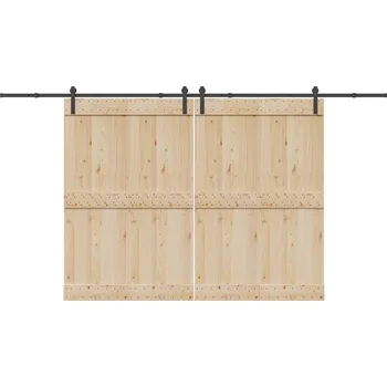 Nábytkové kování OMAXI Sada příslušenství pro posuvné dveře 400 cm ocelová černá 857799