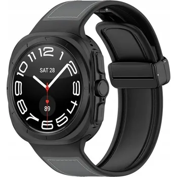 Pouzdro na mobilní telefon Silikonový Řemínek s Magnetickou Sponou pro Samsung Galaxy Watch Ultra 47mm