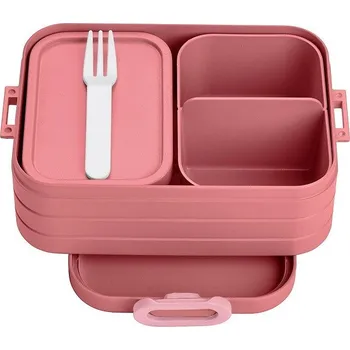 Svačinový box Bento svačinový box Midi, 900ml, Mepal, tmavě růžový