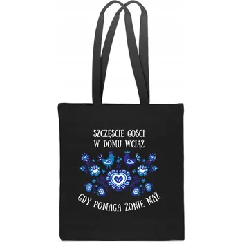 Nákupní taška Nákupní taška PoStar černá bavlna