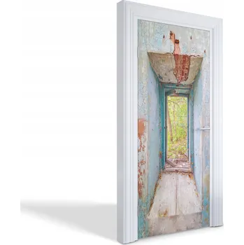 Fototapeta Dekorativní samolepka na dveře, skříň nebo nábytek - Opouštěné okno, 95x205 cm