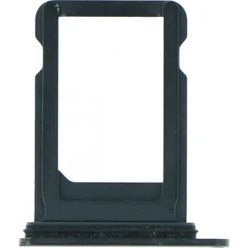 Šuplík na SIM kartu s vodotěsným gumovým kroužkem pro iPhone XS ORI - Černý