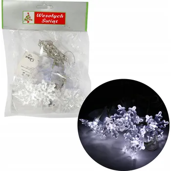 Obraz SVĚTÝLKA NA PŘÍSAVKY 8 LED SNĚHOVÉ VLOČKY NA BATERIE