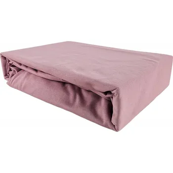 Prostěradlo PROSTĚRADLO PUDROVÁ RŮŽOVÁ 100x220 ŽEREZ PREMIUM Bavlna 100%