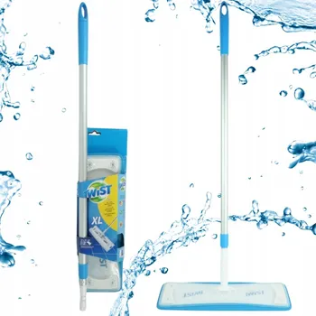 mop PLOCHÝ MOP TELESKOPICKÝ + NÁHRADNÍ HLAVICE NA MYTÍ PODLAHY A SBĚR PRACHU ZA MOKRA