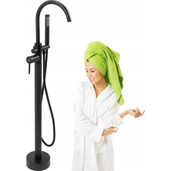 Vodovodní baterie Volně stojící vanová baterie s jednou pákou Liveno Lisa, černá