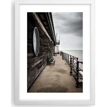 Obraz Obraz plakát v bílém rámu do obýváku 30x40 přímořské foto na zeď