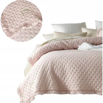 Prostěradlo Přehoz na postel Room99 polyester 200 cm x 220 cm růžový