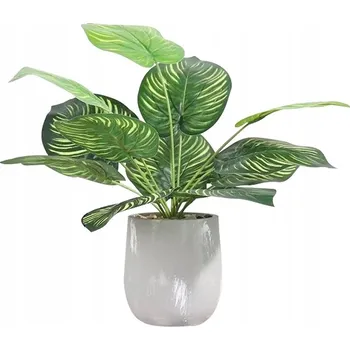 umělá květina UMĚLÁ Rostlina V KVĚTINÁČI REALISTICKÁ 37cm KALATEA do DOMU i KANCELÁŘE